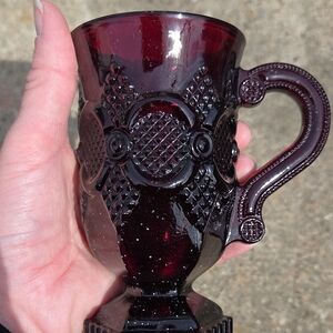 Avon Red and Gold Decorative Box with Cape Cod Collection Label